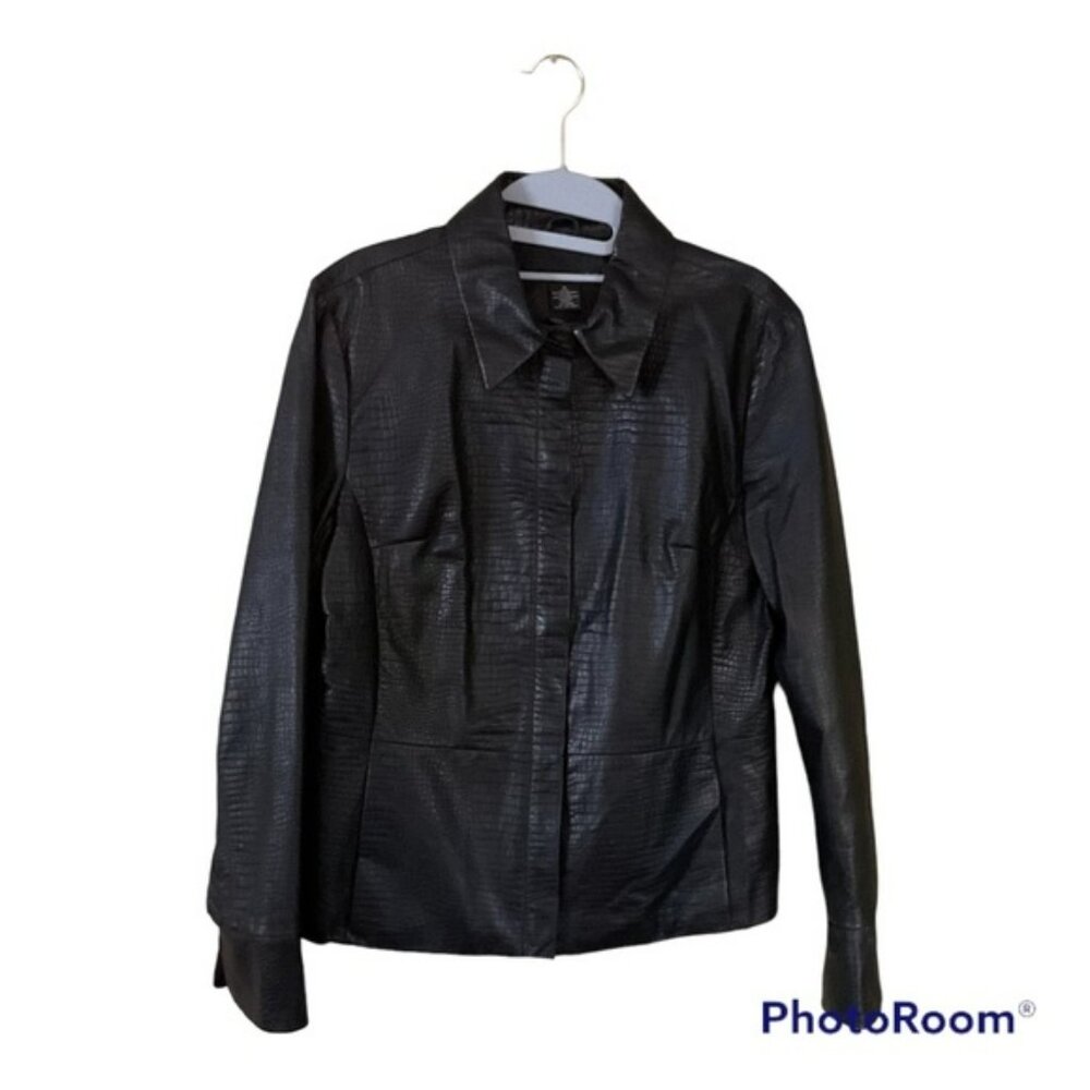 Apostrophe Woman’s Leather Snake Skin print SZ (12)